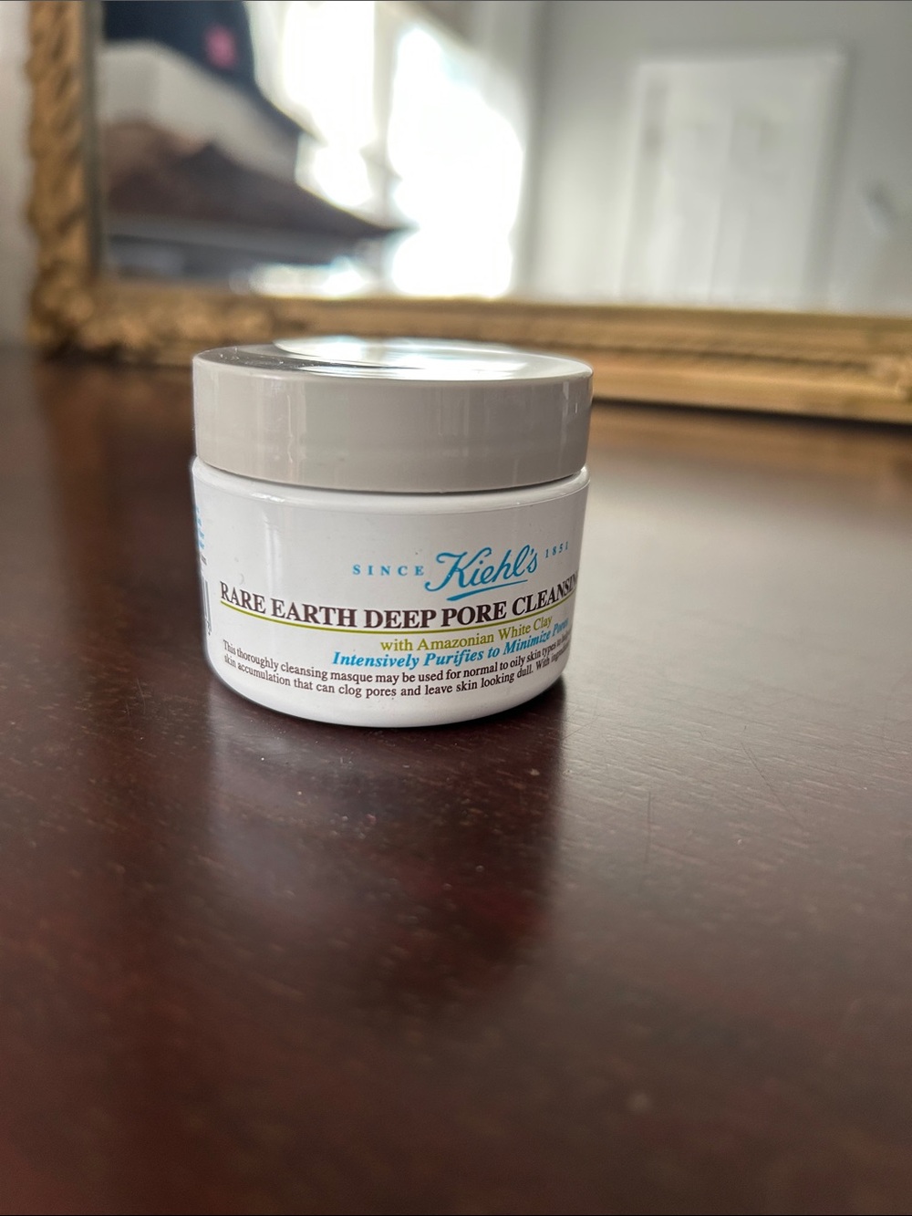 Kiehl's Rare Earth Deep Pore Cleanser - White and Cream Jar